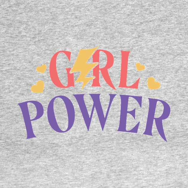 Girl Power Cute Social Distancing Purple Yellow FaceMask for Fierce Strong Girls by gillys
